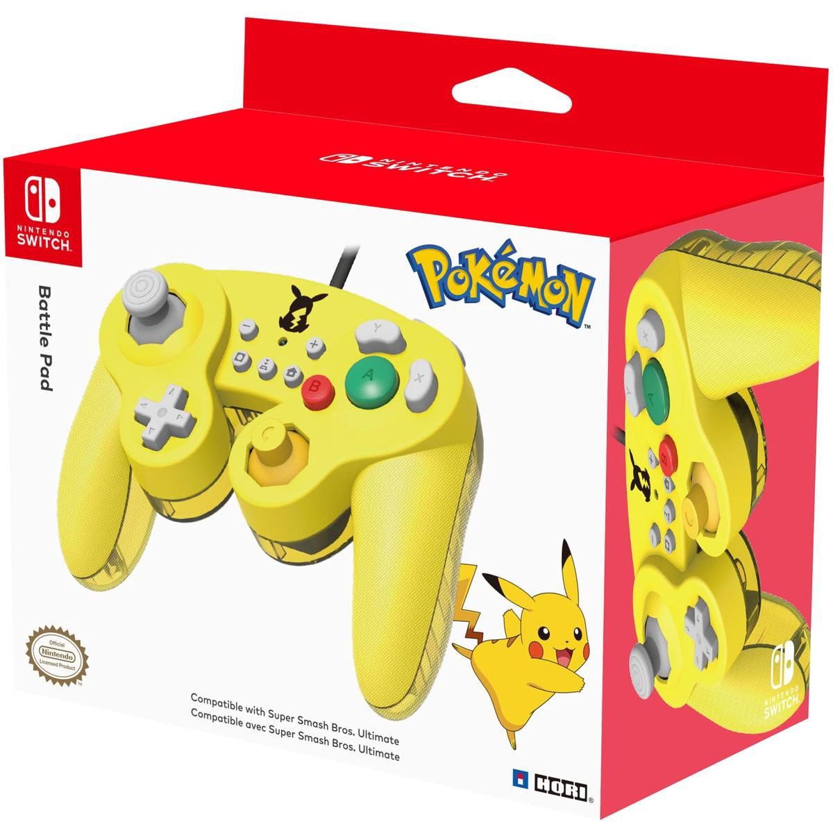 Hori Nintendo Switch Wired Controller - Pikachu - Officially Licensed