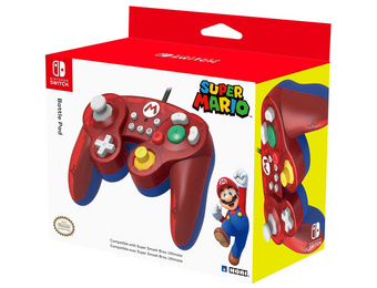 Hori Nintendo Switch Bedrade Controller - Mario - Officieel Gelicenseerd