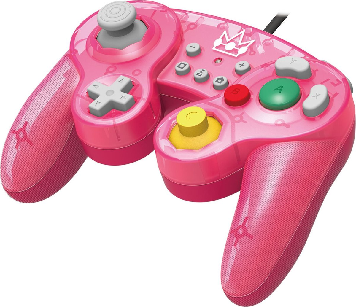 Hori Nintendo Switch Kabelgebundener Controller - Peach - Offiziell Lizenziert