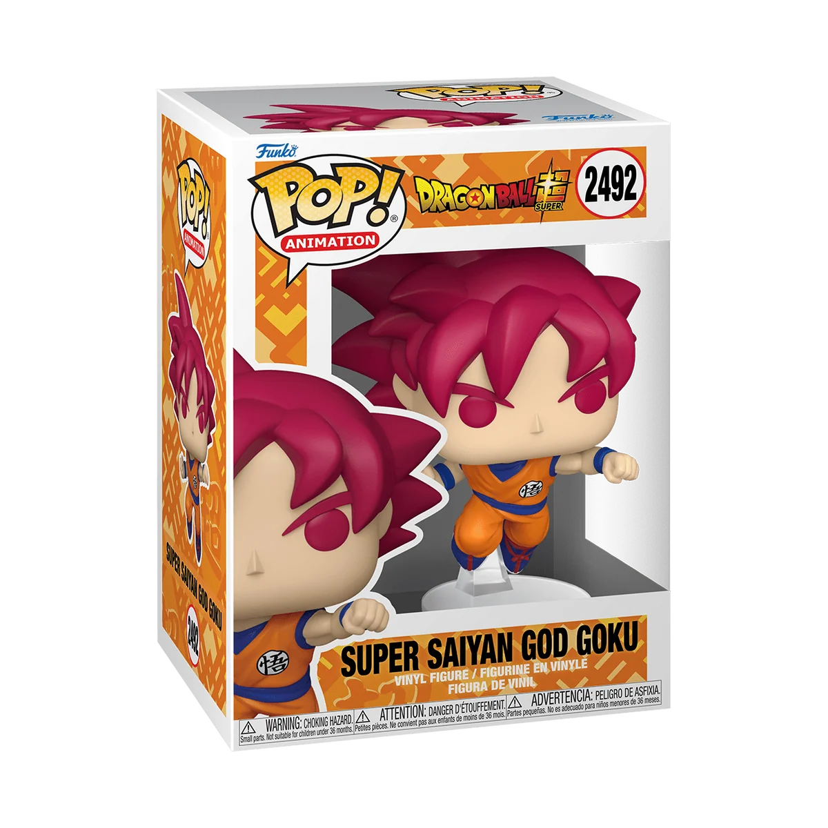 Pop Animation: Dragon Ball Super - Super Saiyan God Goku - Funko Pop #2492