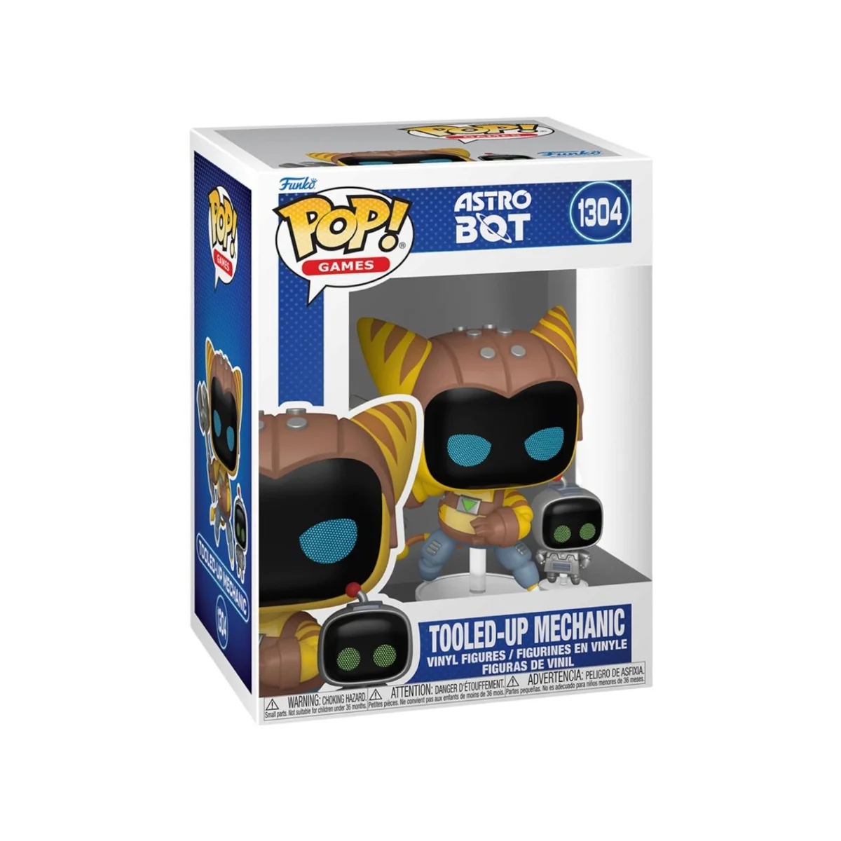 Pop Games: Astro Bot - Tooled-Up Mechanic - Funko Pop #1304