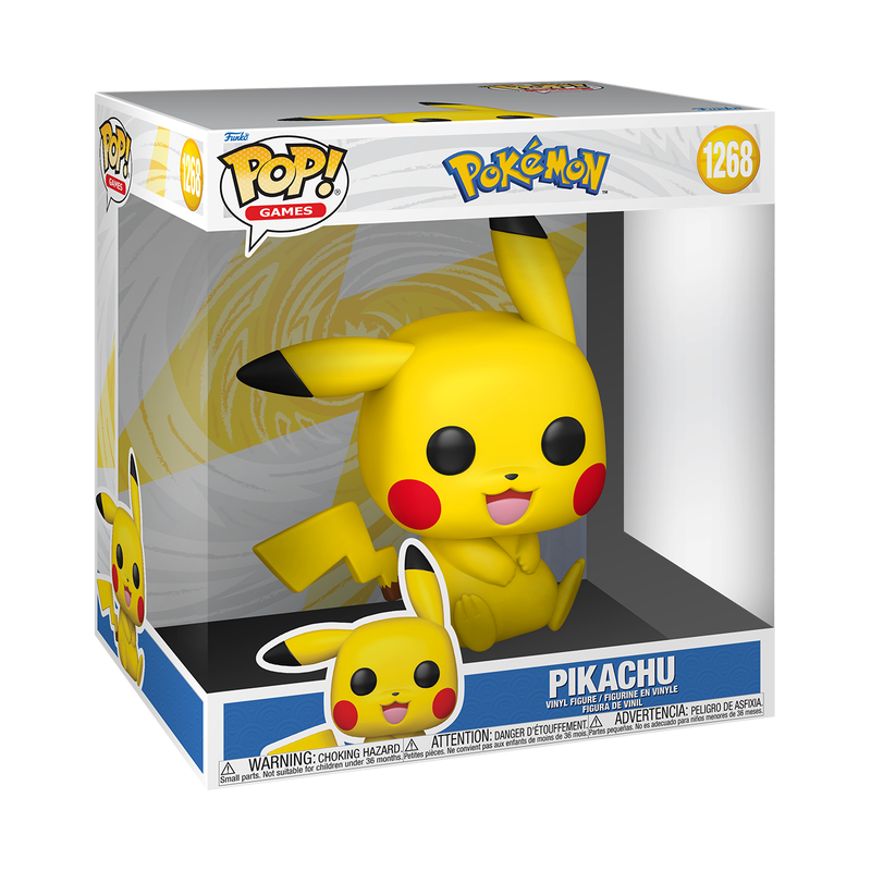 Pop Games: Pokemon - Pikachu (Sitting) - Funko Pop #1268