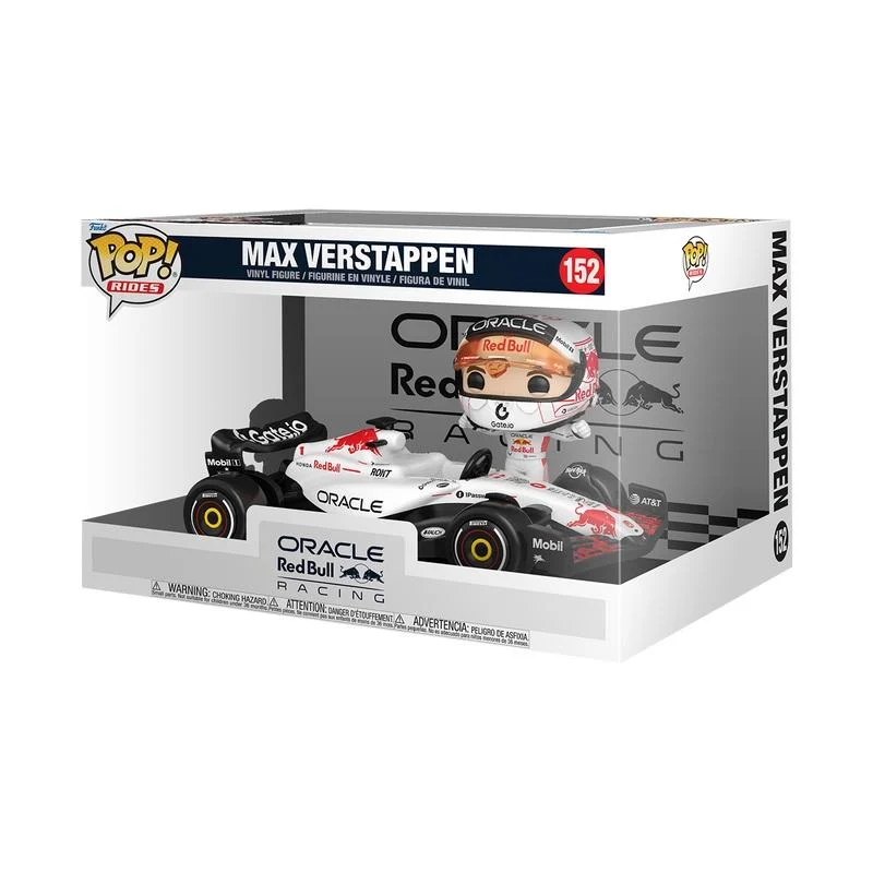 Pop Rides: Oracle Red Bull Racing - Max Verstappen (White) - Funko Pop #152