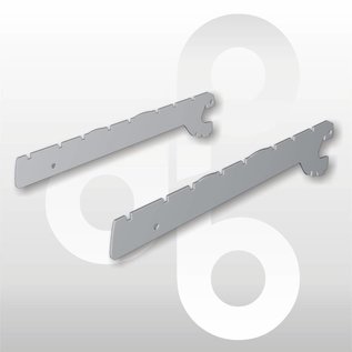 Konsole D30 2H zilvergrijs (paar)