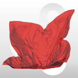 Zijdevloei vellen 17 gram formaat 50 x 75 cm ROOD