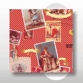 Sinterklaas papier 50 cm breed 200 mtr op rol