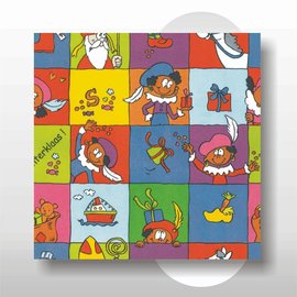 Sinterklaas papier 30 cm breed 200 mtr op rol