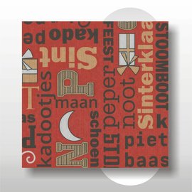 Sinterklaas papier 30 cm breed 200 mtr op rol