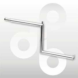 2-traps-frontpen chroom 35 cm