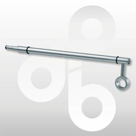 Combi-drager buis/glas mat-chroom 36 cm