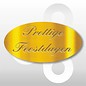 Sticker prettige feestdagen goud 500 op rol