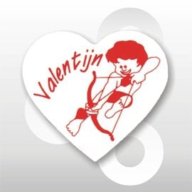 Sticker Valentijn-Hart