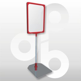 Kaartraam A-4 compleet op RVS-voetplaat