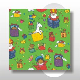 Sinterklaas papier 30 cm breed 200 mtr op rol