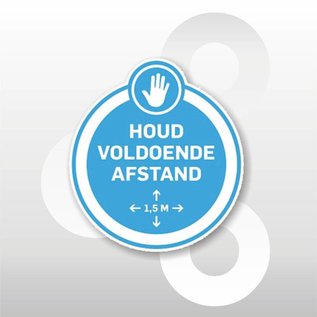 Pictogram Houd voldoende afstand 10cm