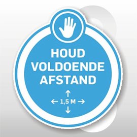 Pictogram Houd voldoende afstand 31,5cm