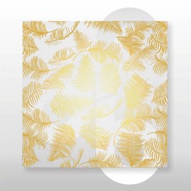 Zijdevloei vellen 27 grams formaat 50 x 70 cm Varen Goud. Prijs op aanvraag