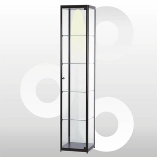 Vitrine 40 x 40 geanodiseerd zwart