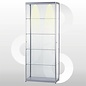 Vitrine 80 x 40 geanodiseerd aluminium