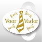 Sticker Vaderdag wit-goud 500 op rol