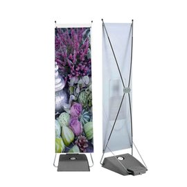 Banner op watervoet 600 x 1550 mm