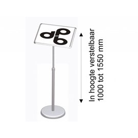 Infostander telescopisch A-3 297 x 420 mm. Liggend model