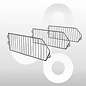 Draadmand L100xD57cm RAL9006 Zilvergrijs