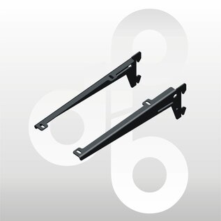 Paar dragers omgezet 18 cm ZWART
