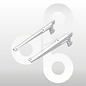 Paar dragers omgezet 18 cm WIT