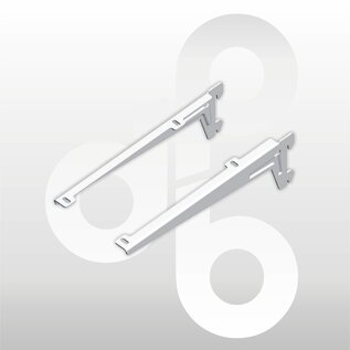 Paar dragers omgezet 23 cm WIT