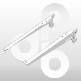 Paar dragers omgezet 38 cm WIT
