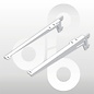 Paar dragers omgezet 38 cm WIT
