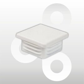 Afwerkdop 40x40mm wit