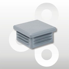 Afwerkdop 40x40mm grijs