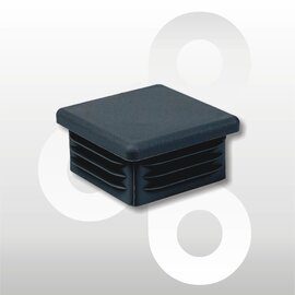 Afwerkdop 40x40mm zwart