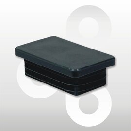 Afwerkdop 60x30mm zwart