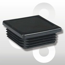 Afwerkdop 60x60mm zwart