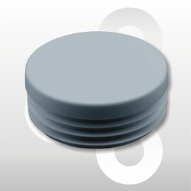 Afwerkdop Ø60mm grijs