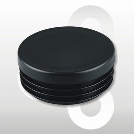 Afwerkdop Ø60mm zwart