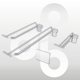 Draagbalkhaak enkel Ø8mm 40 cm met T-Bar