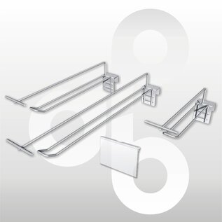 Draagbalkhaak dubbel Ø4,8mm 30 cm met T-Bar