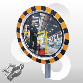 Industriespiegel acryl 60 cm, beugel 48-90 mm