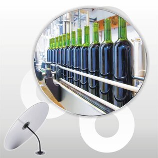 Binnenspiegel acryl 50 cm, incl. beugel