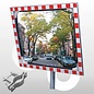 Verkeersspiegel acryl 80x100cm Alu-frame, beugel 48-90 mm