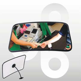 Binnenspiegel polycarbonaat 40x60 cm, incl. beugel