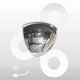 Kogelspiegel kwartrond 90° Ø60 cm acryl