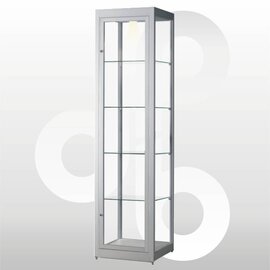 Vitrinekast stofdicht 40x40x200 met verlichting