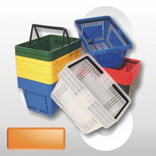 Winkelmand dubbel hengsel ORANJE