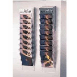 Info Modul 23,5*12*110 cm WIT. 8 vaks A-4, vuldiepte 2,5cm