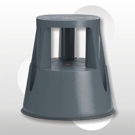 Twinco opstapkruk 43 cm GRIJS